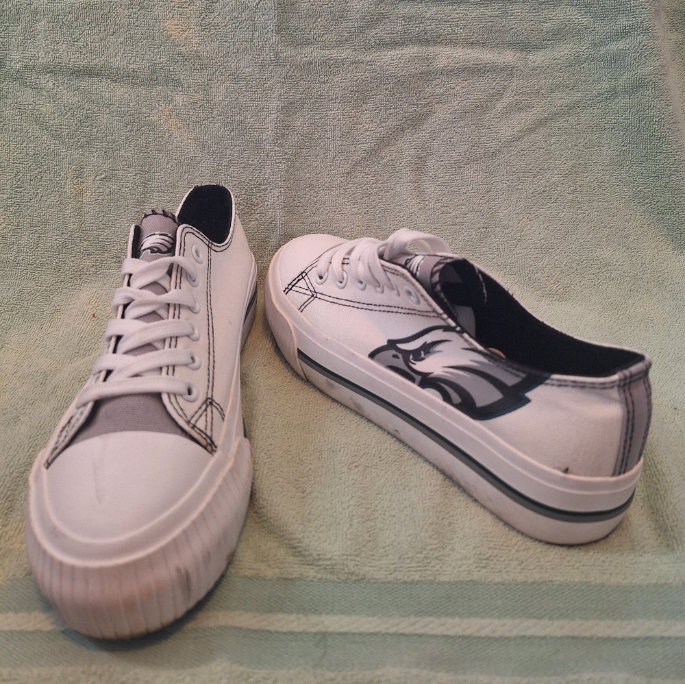 Eagles Designed Sneakers, Size 7